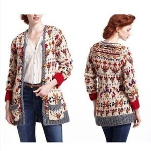 ANTHRO Sleeping On Snow Neo Fairisle chuncky knit